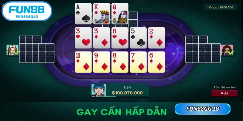 Mậu binh FUN88 là trò chơi trí tuệ hấp dẫn