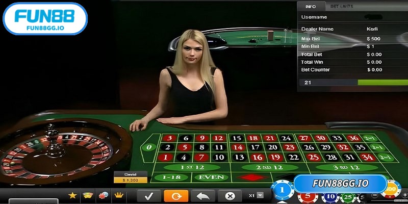 Tổng quan về tựa Roulette FUN88